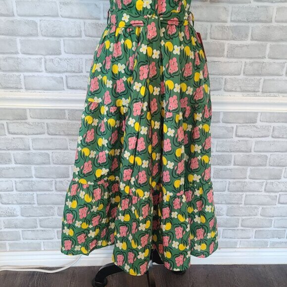 Ivy City Sutton Dress in Citrus Retro Cottage Fit Flare Rockabilly Modest NEW 0 - Picture 10 of 10